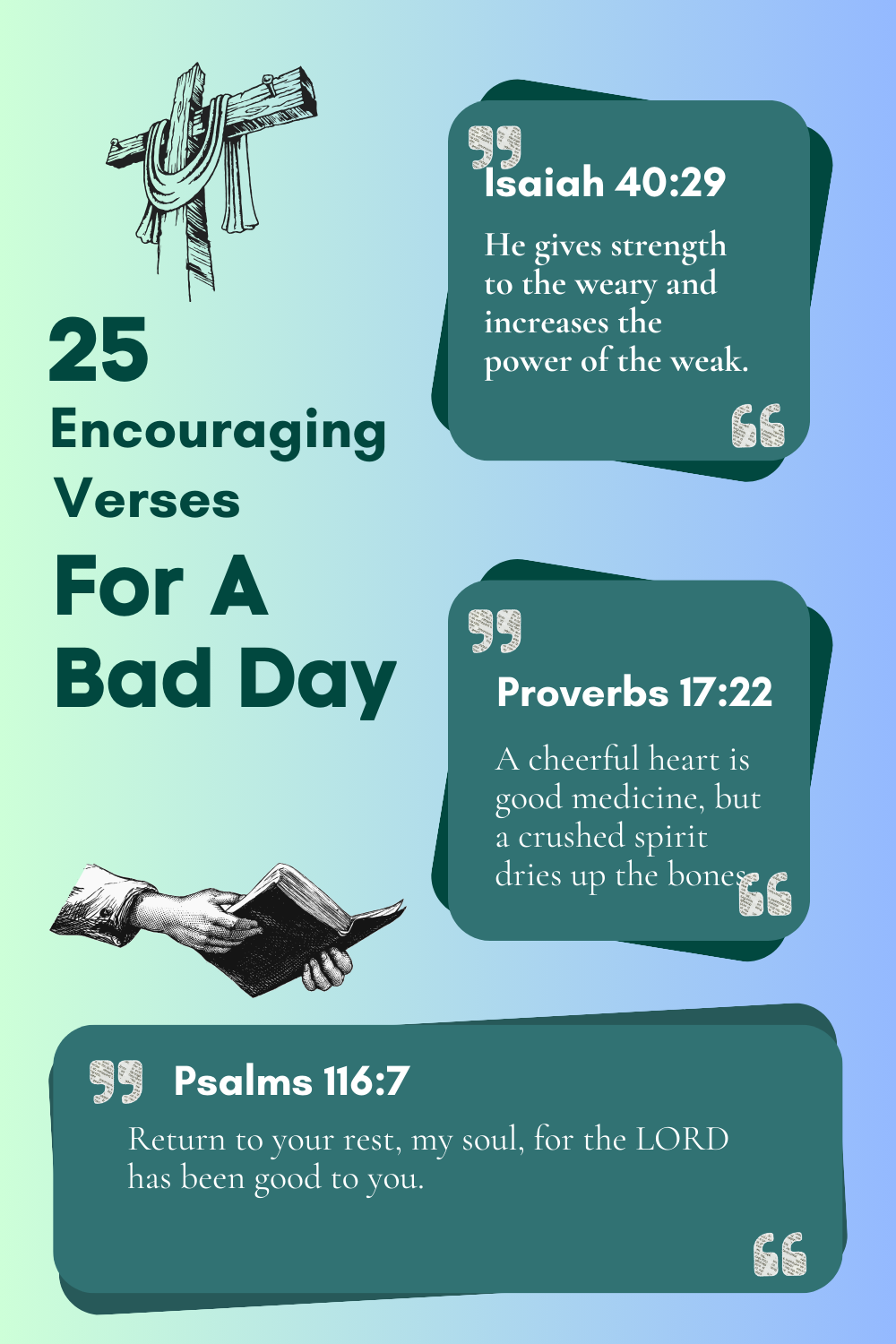 25 Encouraging Verses For A Bad Day